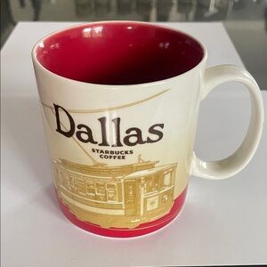 Starbucks Dallas Mug - Red and Cream - Global Icon Series